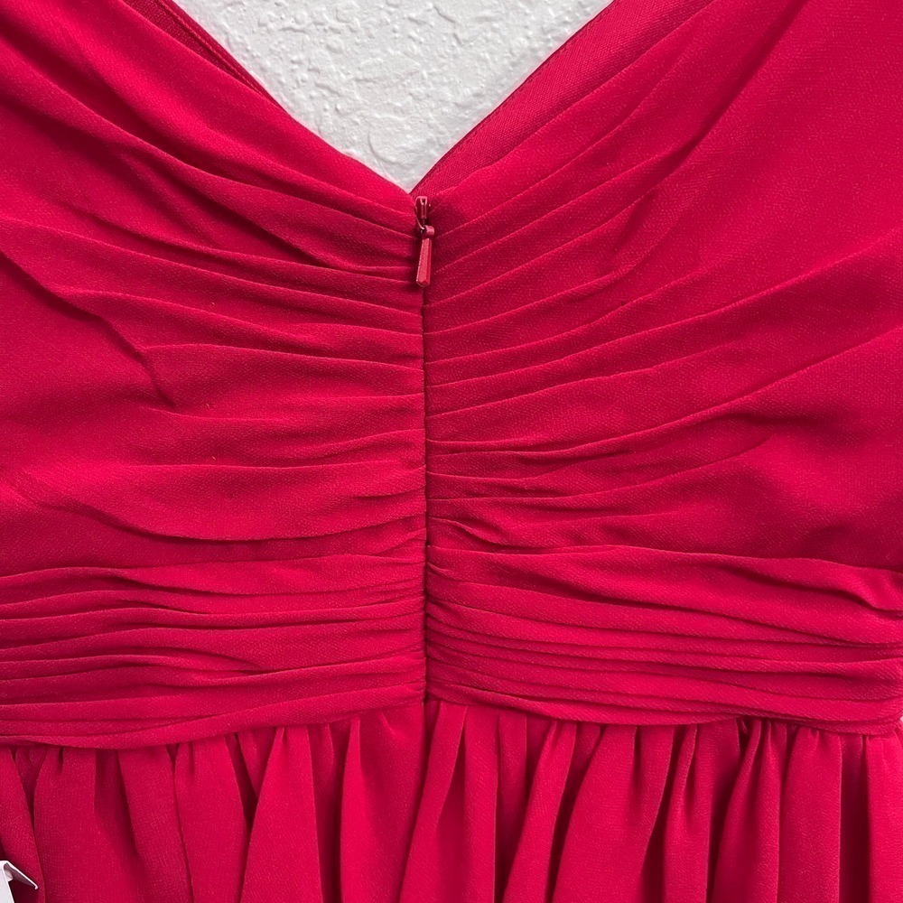 NEW Mac Duggal Nordstrom Red ruffle gown maxi dress size 2 - Picture 9 of 14